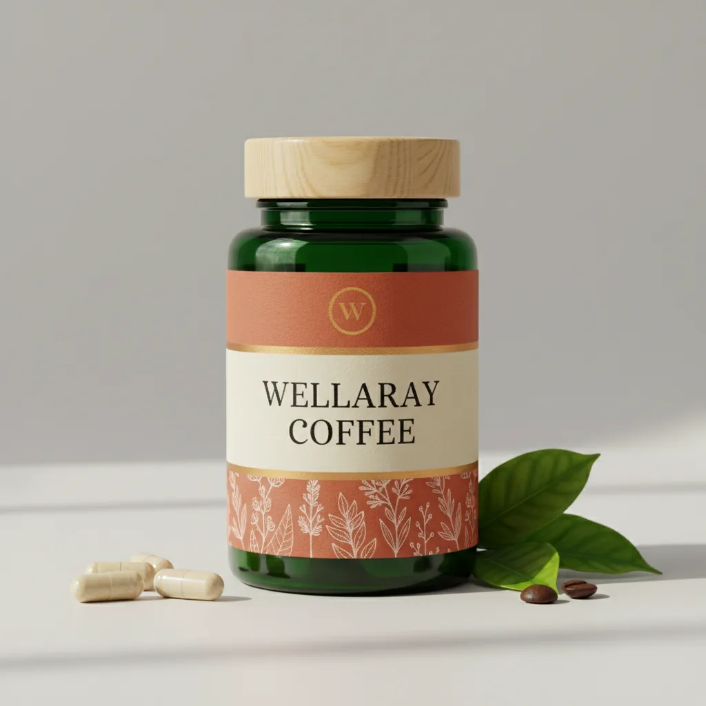 Wellaray Coffee Produktverpackung - 30 Sachets Nahrungsergänzungsmittel mit L-Carnitin